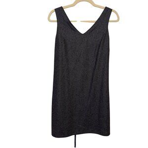 American Eagle Outfitters Gray Sleeveless V-Neck Dress Size 2 Virgin Wool